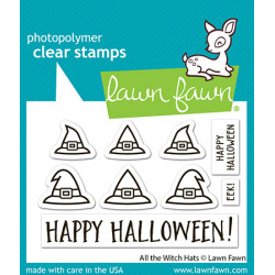LAWN FAWN All the Witch Hats SET timbro+fustelle