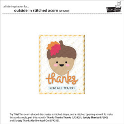 LAWN FAWN Outside In Stitched Acorn Dies