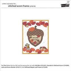 LAWN FAWN Stitched Acorn Frame Dies