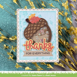 LAWN FAWN Stitched Acorn Frame Dies