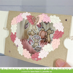 LAWN FAWN Leaf and Acorn Border Dies
