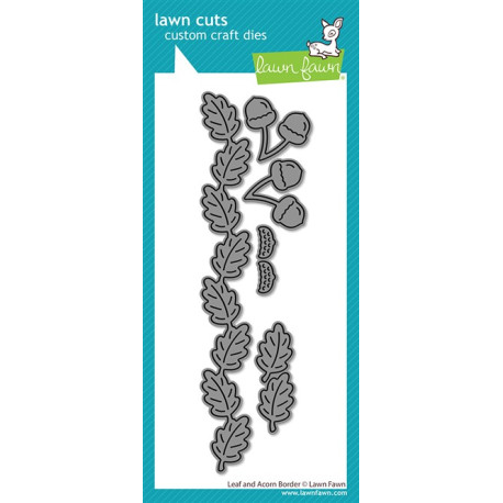 LAWN FAWN Leaf and Acorn Border Dies