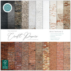 Craft Consortium Brick Textures Paper Pad 30x30cm