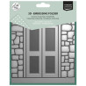 Vaessen Creative Embossing Folder Folder Christmas Door by Carla Creates