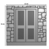 Vaessen Creative Embossing Folder Folder Christmas Door by Carla Creates