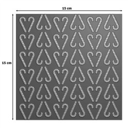 Vaessen Creative Embossing Folder Folder Candy Canes