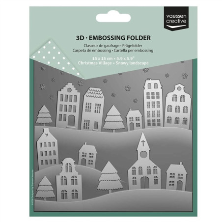 Vaessen Creative Embossing Folder Folder Snowy Landscape