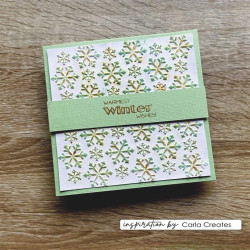 Vaessen Creative Embossing Folder Folder Christmas Ice Stars by Carla Creates