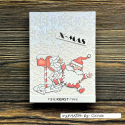 Vaessen Creative Embossing Folder Folder Christmas Ice Stars by Carla Creates