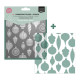 Vaessen Creative Embossing Folder + Stencil Christmas Baubles