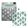 Vaessen Creative Embossing Folder + Stencil Christmas Baubles