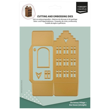 Vaessen Creative Cutting & Embossing Die Casa con Frontone a Gradoni
