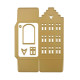 Vaessen Creative Cutting & Embossing Die Casa con Frontone a Gradoni