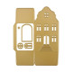 Vaessen Creative Cutting & Embossing Die Casa con Frontone a Campana
