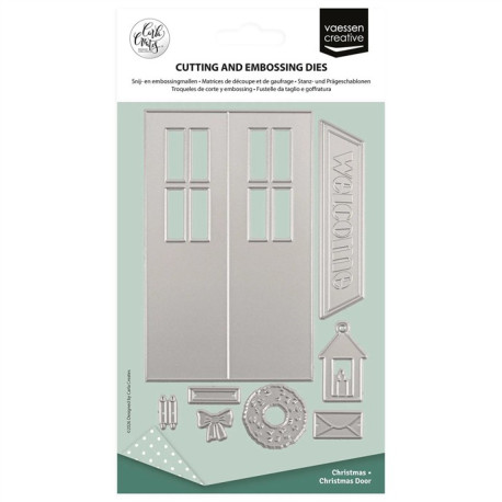 Vaessen Creative Cutting & Embossing Die Christmas Door