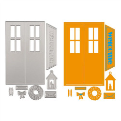 Vaessen Creative Cutting & Embossing Die Christmas Door