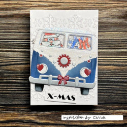 Vaessen Creative Cutting & Embossing Die Hippie Bus