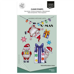 Vaessen Creative Clear Stamp CREATES CHRISTMAS SANTA 2 by Carla Creates
