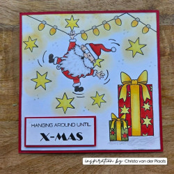 Vaessen Creative Clear Stamp CREATES CHRISTMAS SANTA 2 by Carla Creates