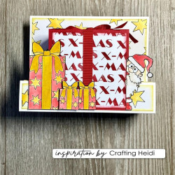 Vaessen Creative Clear Stamp CREATES CHRISTMAS SANTA 2 by Carla Creates