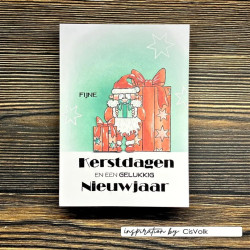Vaessen Creative Clear Stamp CREATES CHRISTMAS SANTA 2 by Carla Creates