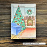 Vaessen Creative Clear Stamp CREATES CHRISTMAS LIVING ROOM by Carla Creates