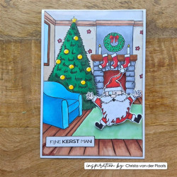 Vaessen Creative Clear Stamp CREATES CHRISTMAS LIVING ROOM by Carla Creates