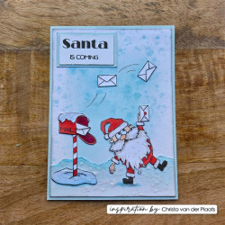 Vaessen Creative Clear Stamp CREATES CHRISTMAS SANTA 1 by Carla Creates