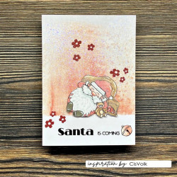 Vaessen Creative Clear Stamp CREATES CHRISTMAS SANTA 1 by Carla Creates