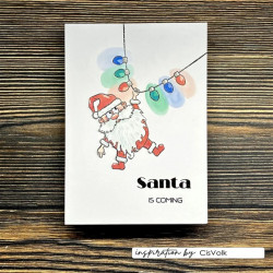 Vaessen Creative Clear Stamp CREATES CHRISTMAS SANTA 1 by Carla Creates