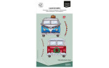 Vaessen Creative Clear Stamp CREATES CHRISTMAS HIPPIE BUS by Carla Creates