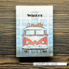 Vaessen Creative Clear Stamp CREATES CHRISTMAS HIPPIE BUS by Carla Creates