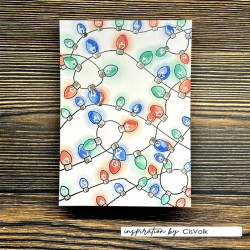 Vaessen Creative Clear Stamp CREATES CHRISTMAS LIGHTS by Carla Creates