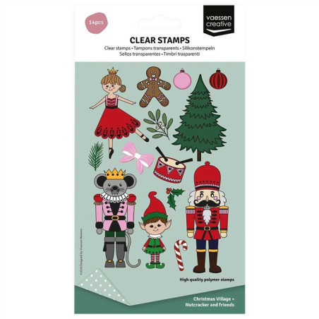 Vaessen Creative Clear Stamp Nutcracker & Friends