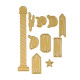 Vaessen Creative Stamp & Die Set Northpole Signposts