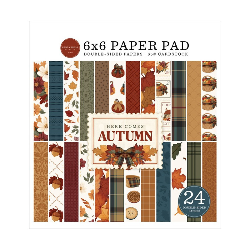 Carta Bella Here Comes Autumn Paper Pad 15x15cm
