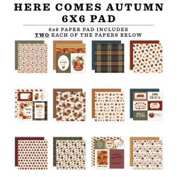 Carta Bella Here Comes Autumn Paper Pad 15x15cm