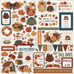 Carta Bella Here Comes Autumn Element Stickers