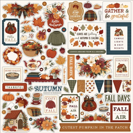 Carta Bella Here Comes Autumn Element Stickers