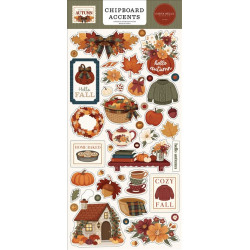 Carta Bella Here Comes Autumn Chipboard Accents