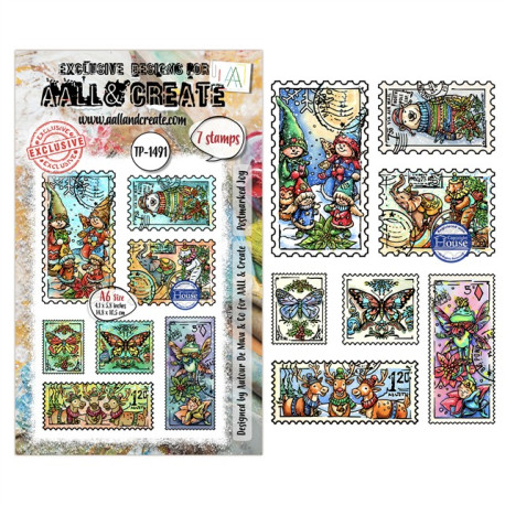 AALL & Create Stamp Set A6 1491 Postmarked Joy