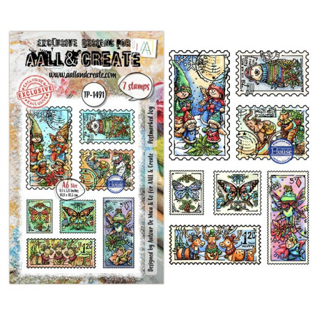 AALL & Create Stamp Set A6 1491 Postmarked Joy