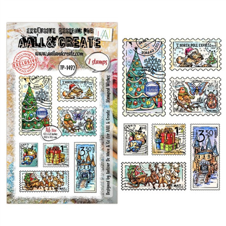 AALL & Create Stamp Set A6 1492 Stamped Wishes