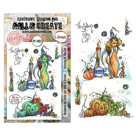 PREORDINE! AALL & Create Stamp Set A6 1487 Sorcery Of The Cat