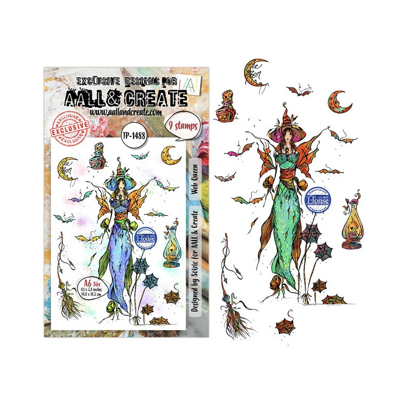 AALL & Create Stamp Set A6 1488 Web Queen