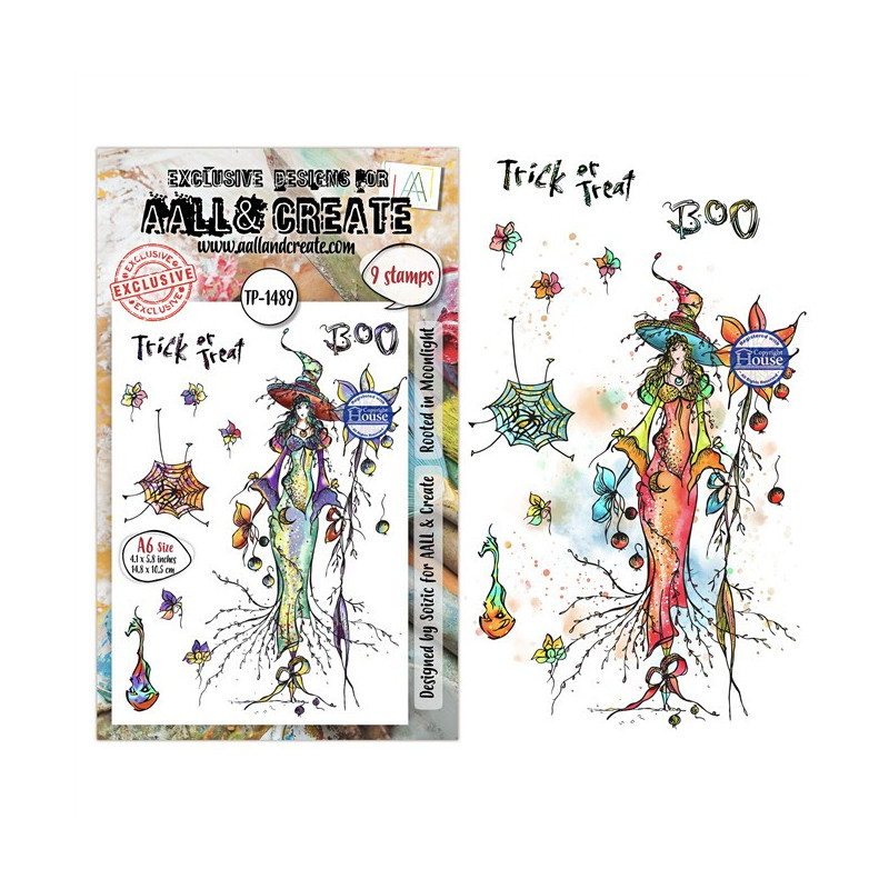 PREORDINE! AALL & Create Stamp Set A6 1489 Rooted in Moonlight