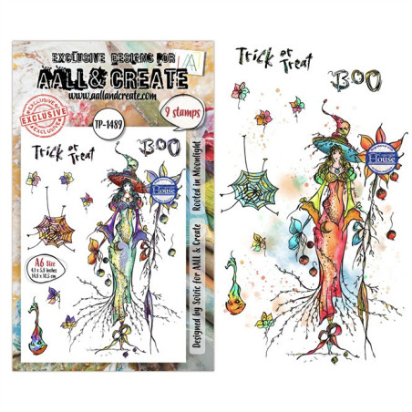 PREORDINE! AALL & Create Stamp Set A6 1489 Rooted in Moonlight
