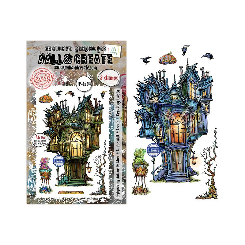 PREORDINE! AALL & Create Stamp Set A6 1504 Creaking Cabin