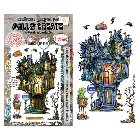 PREORDINE! AALL & Create Stamp Set A6 1504 Creaking Cabin