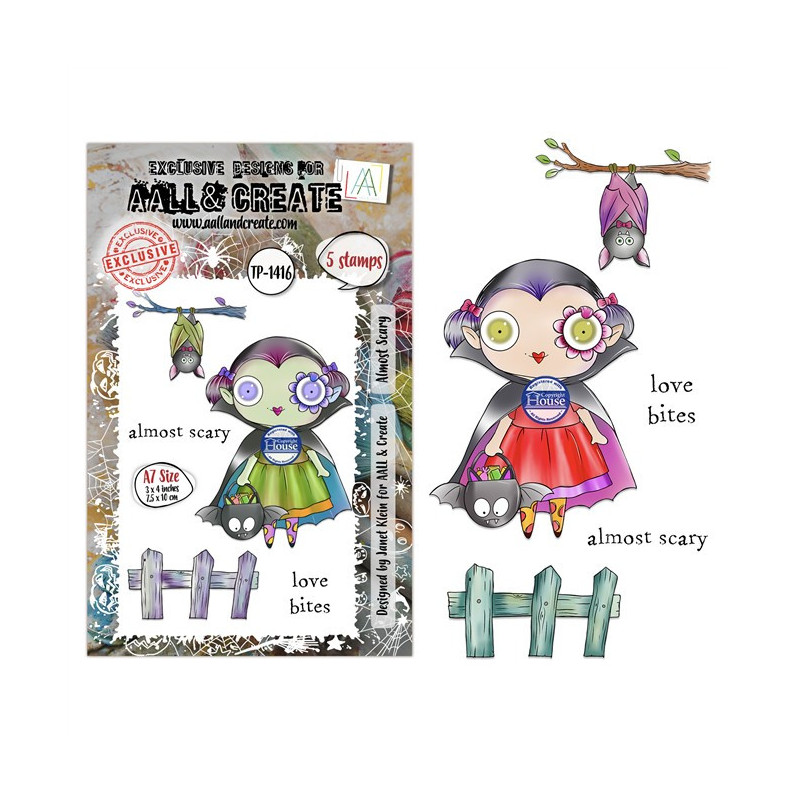 AALL & Create Stamp Set A7 1416 Almost Scary